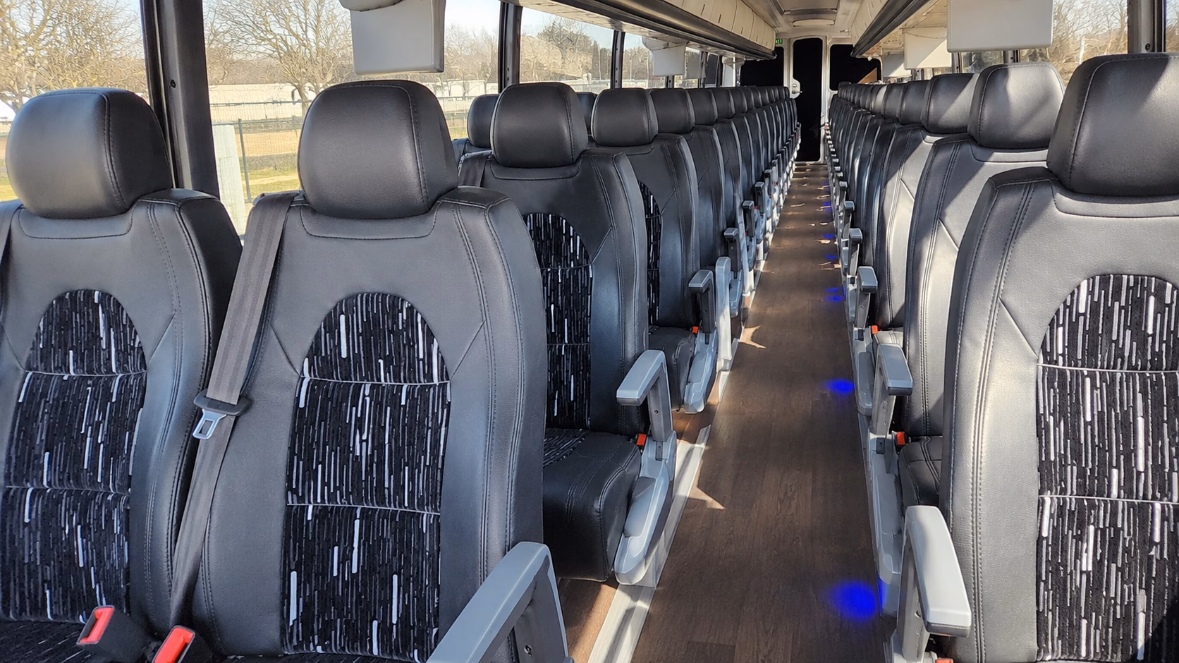 beaumont charter bus inside